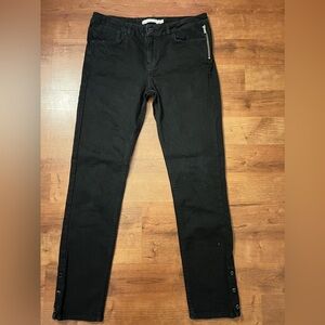 KAREN MILLEN BLACK STRAIGHT LEG JEANS SIZE 8
